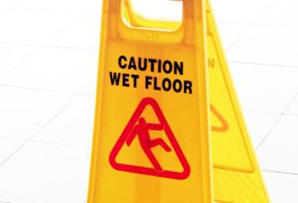 wet floor warning